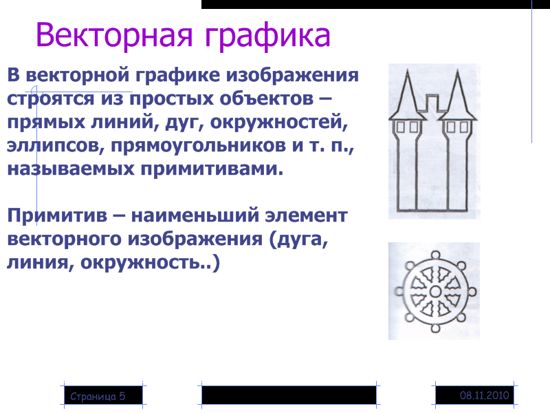 Какие из утверждений справедливы для векторного кодирования рисунков