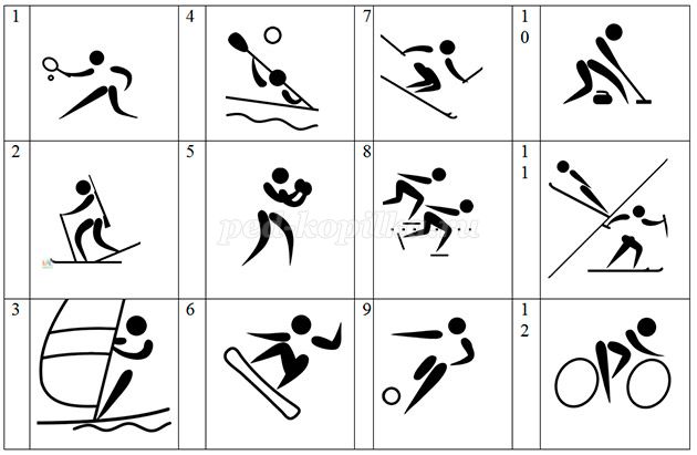 Картинки символы видов спорта картинки