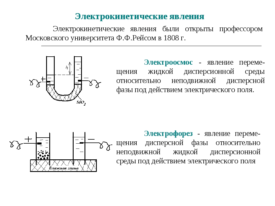 Электрические свойства дисперсных систем презентация