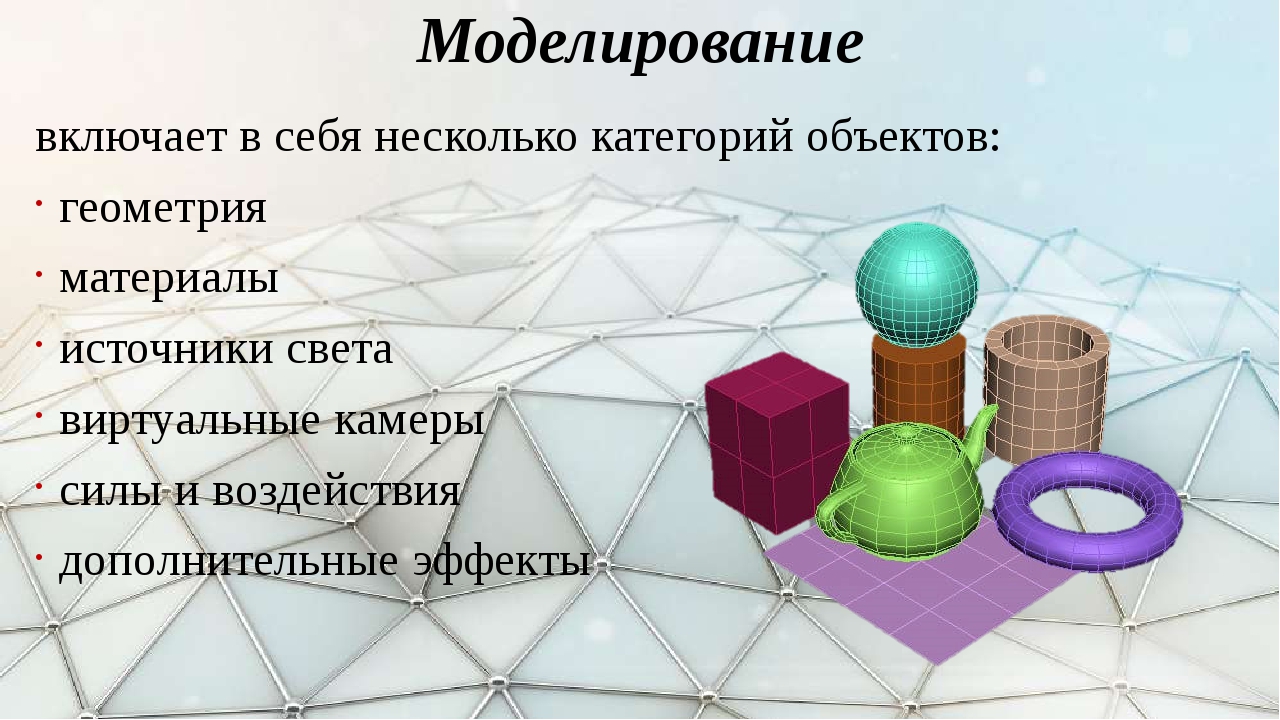 Информационная модель изображения сформированная из геометрических примитивов