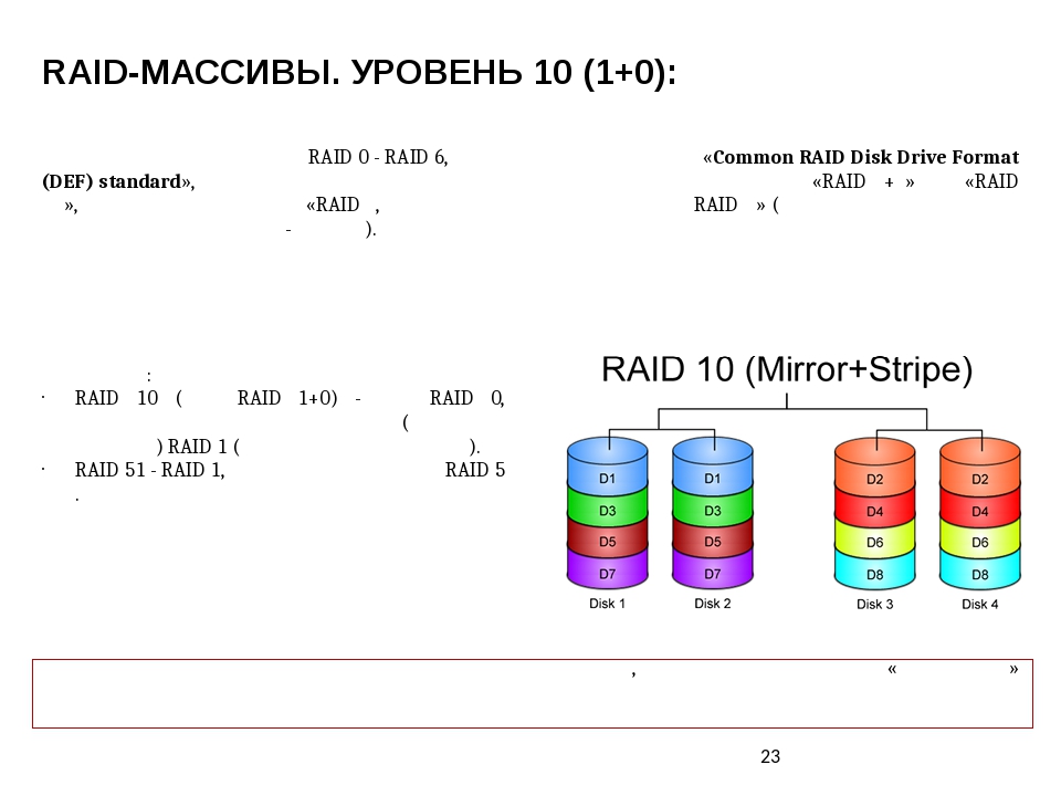 Какой минимальный объем будет у raid 10 составленного из дисков по 10 гб