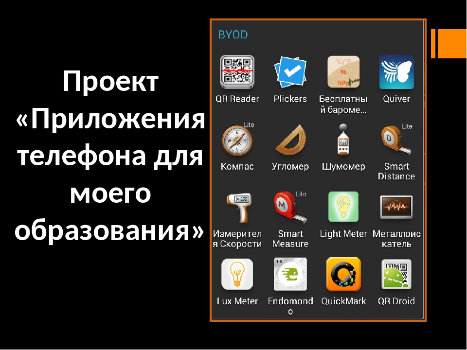 Приложение для проекта на телефон