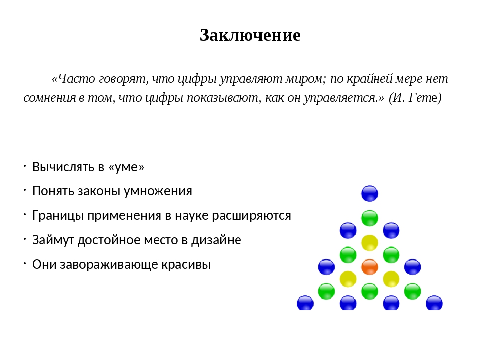 Фигурные числа проект