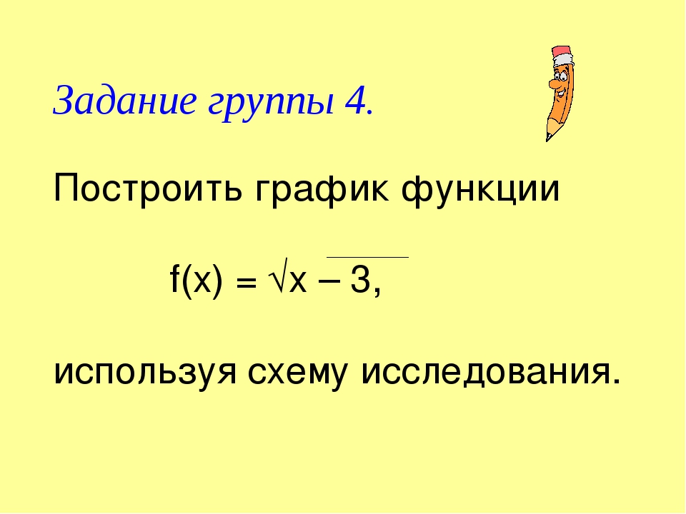 Построить график функции используя общую схему исследования функции