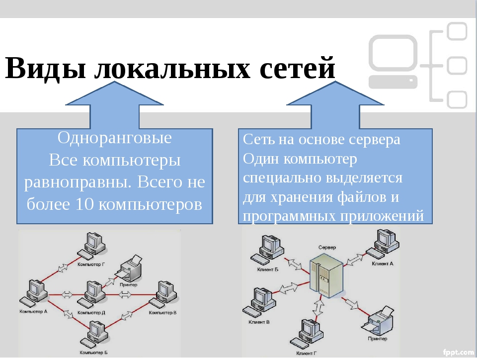 Вид локальной сети поддерживающей равноправие компьютеров кроссворд