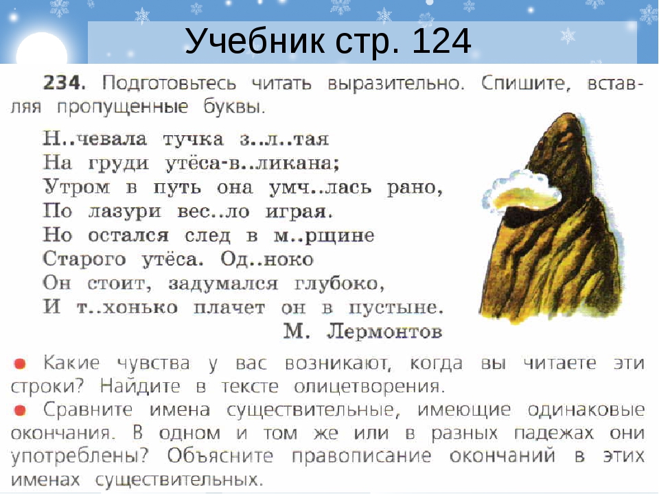 Презентация правописание безударных падежных окончаний 4 класс