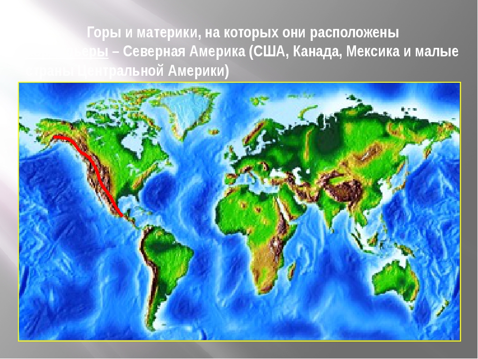 Описание горы кордильеры по плану 5 класс география