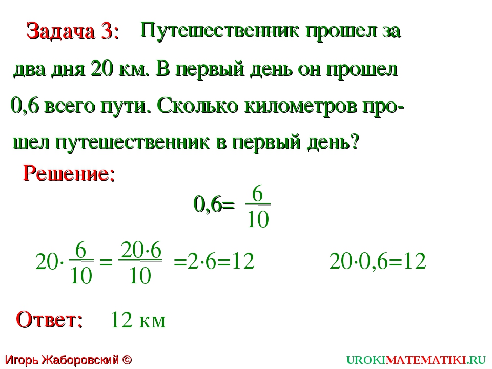 Нахождение дроби от числа 6 класс виленкин презентация