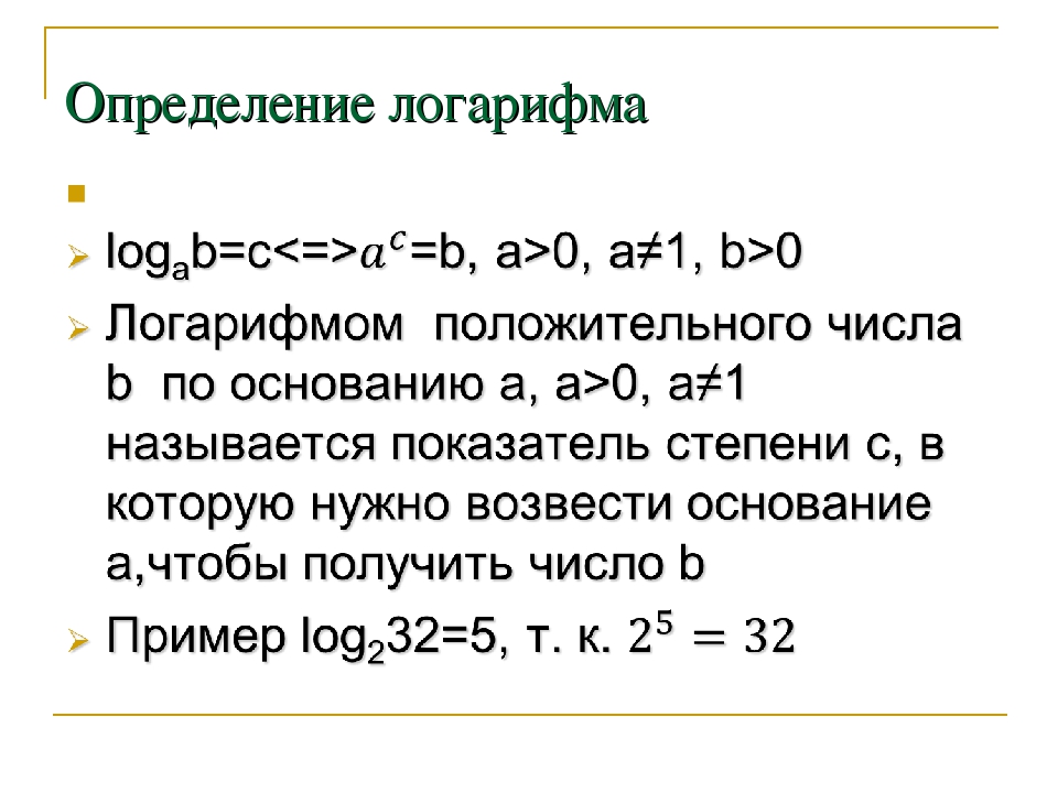 Понятие логарифма презентация 11 класс мордкович