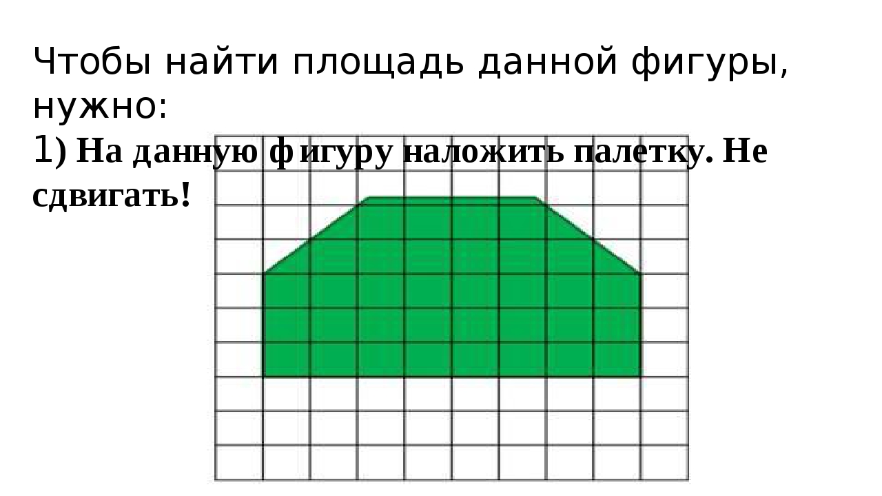 2 3 сколько целых. Измерение площади по клеткам фигуры. Как найти площадь фигуры с помощью палетки. Произвольная фигура для измерения палеткой. Единицы площади палетка.