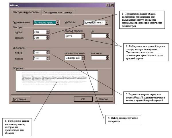 Варианты минимум точно множитель характеризуют в абзаце ms word